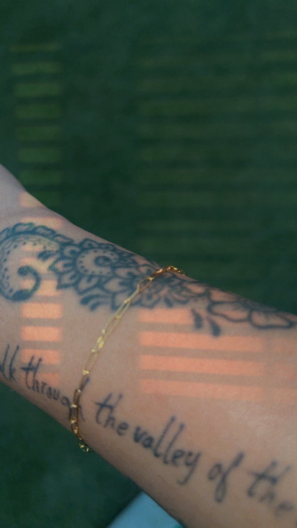 bracelet — actual permanent jewelry work