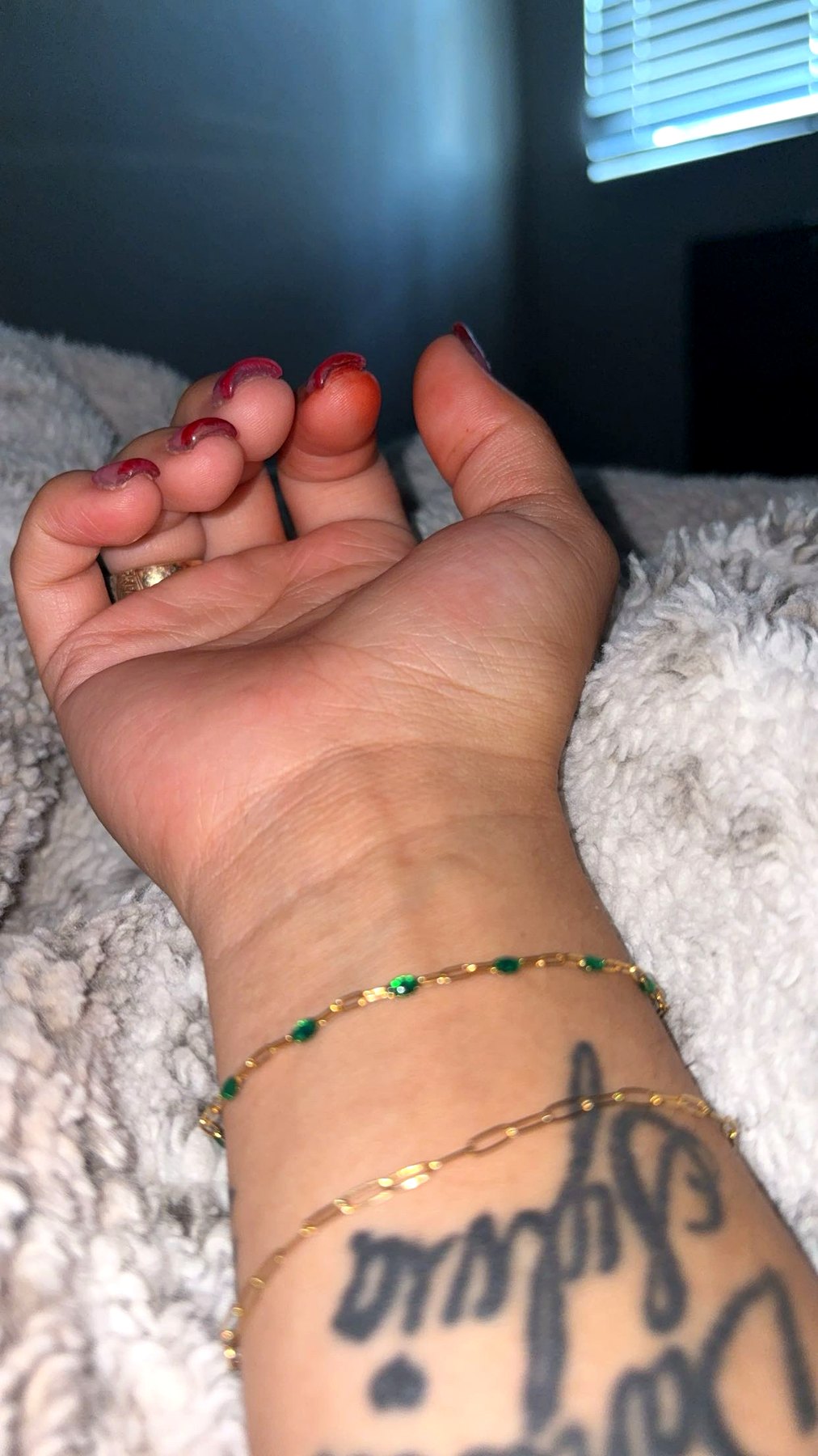 bracelet — actual permanent jewelry work
