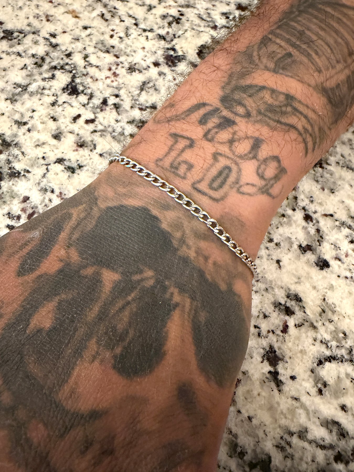 bracelet — actual permanent jewelry work