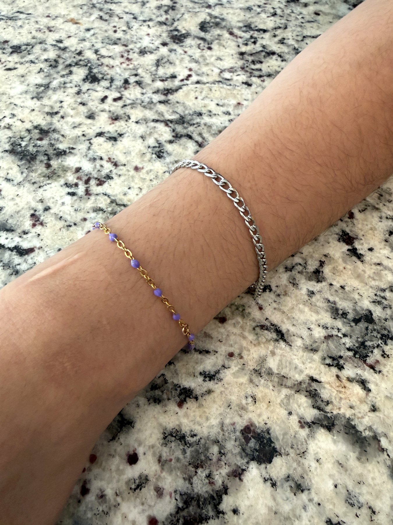 Layered permanent bracelets